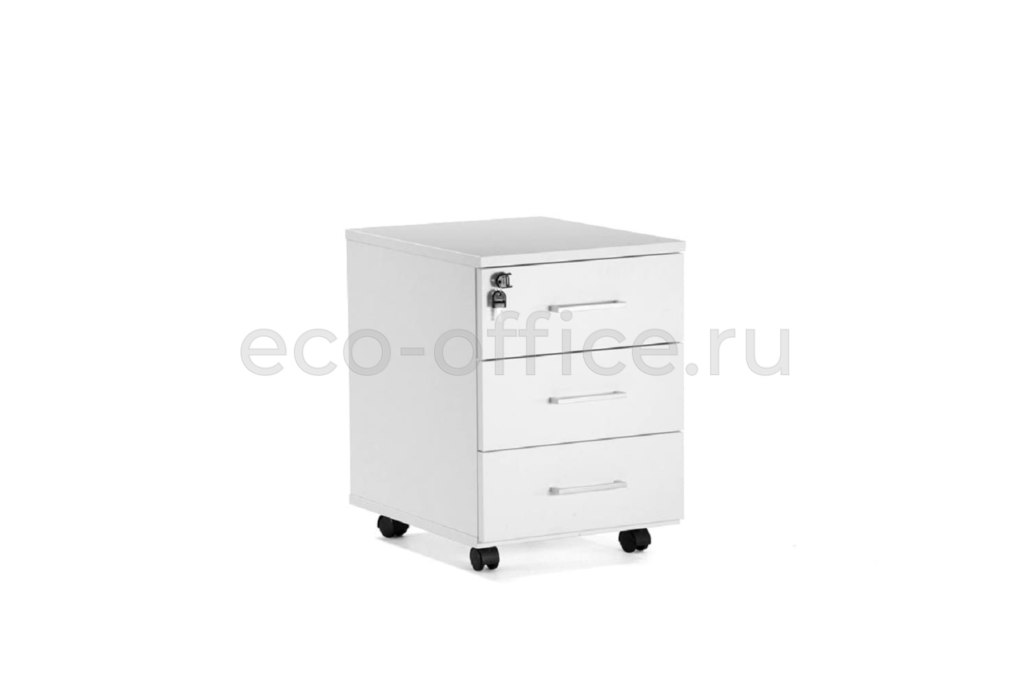 Тумба подкатная TOUR Basic 80T004 W3W3 alum Белый купить в Ростове на Дону