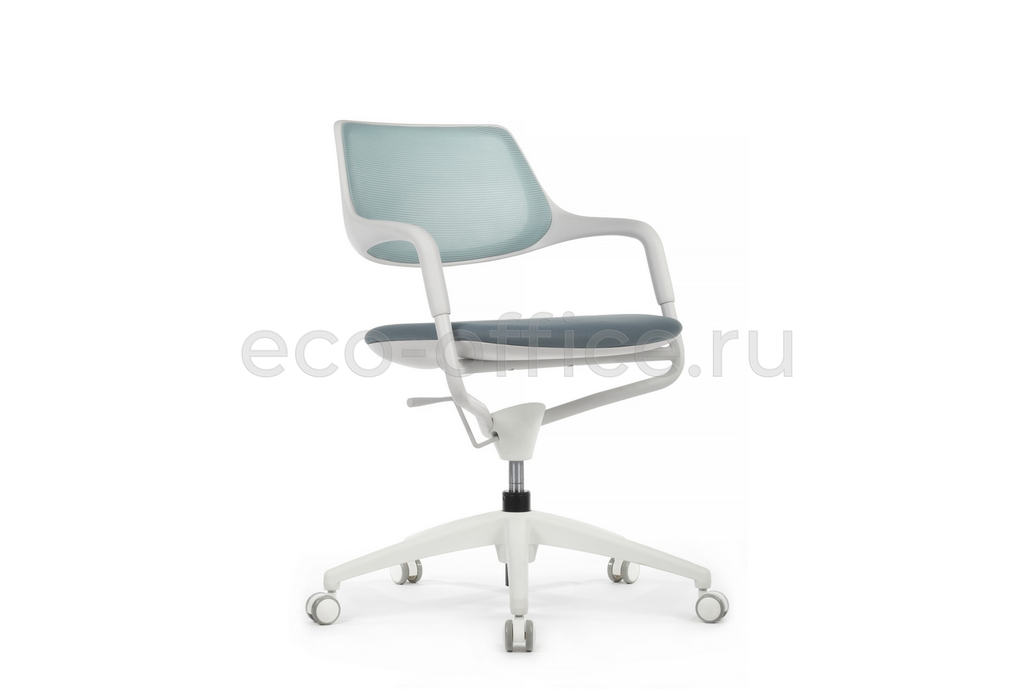 Кресло RV Design SCROLL HY-813D Голубая сетка / Серая ткань купить в Ростове на Дону