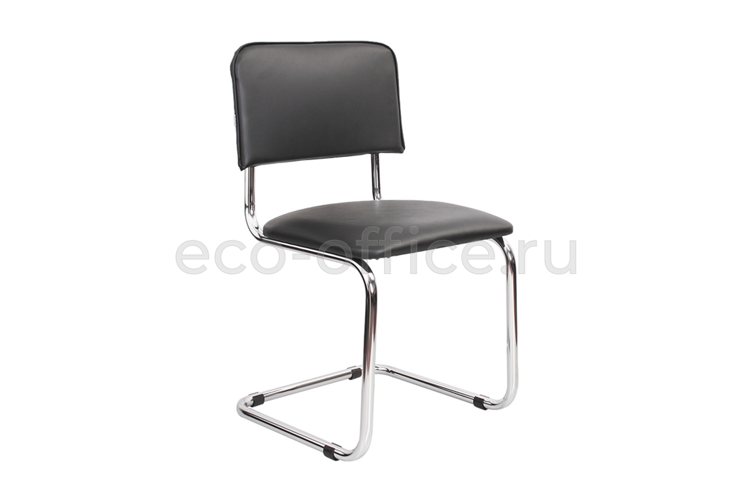 Стул SYLWIA Chrome 450320/V4 Чёрная экокожа купить в Ростове на Дону