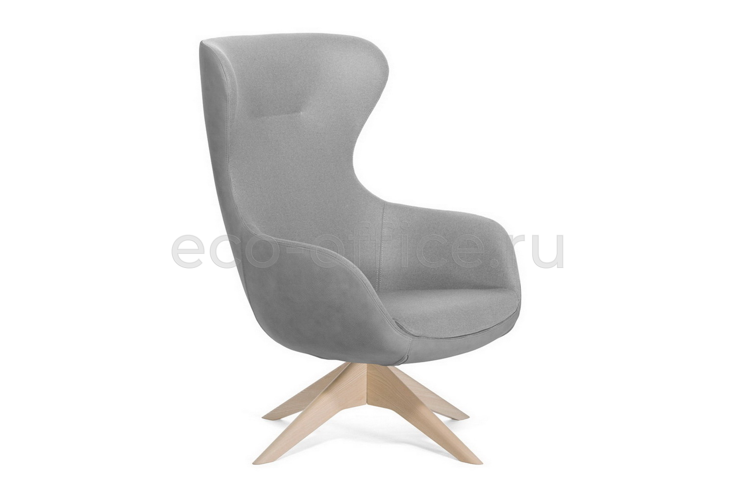 Офисное кресло Profoffice ELEGANCE WOOD на крестовине Серый войлок купить в Ростове на Дону
