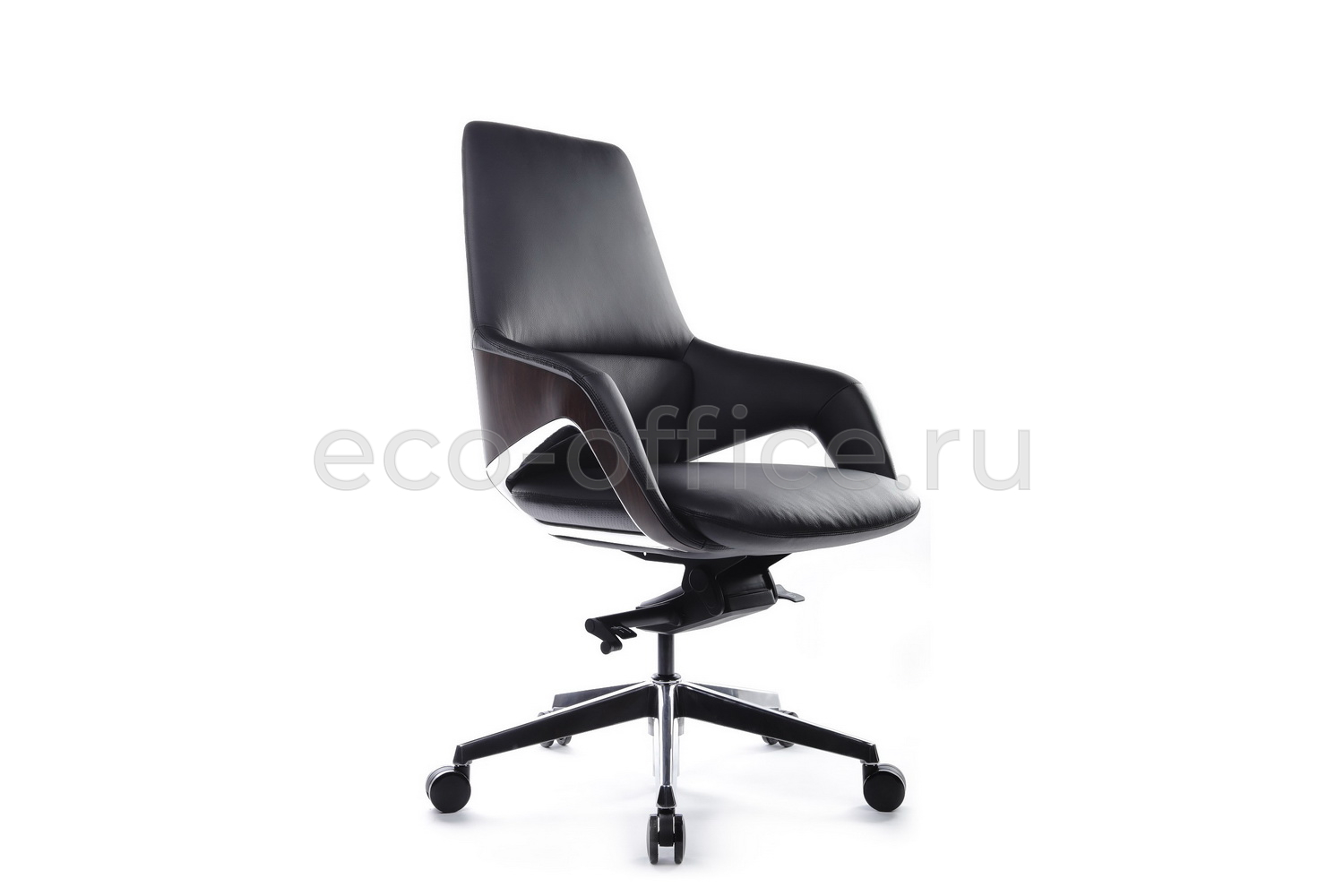 Кресло руководителя RV Design AURA-M FK005-B Чёрная кожа купить в Ростове на Дону