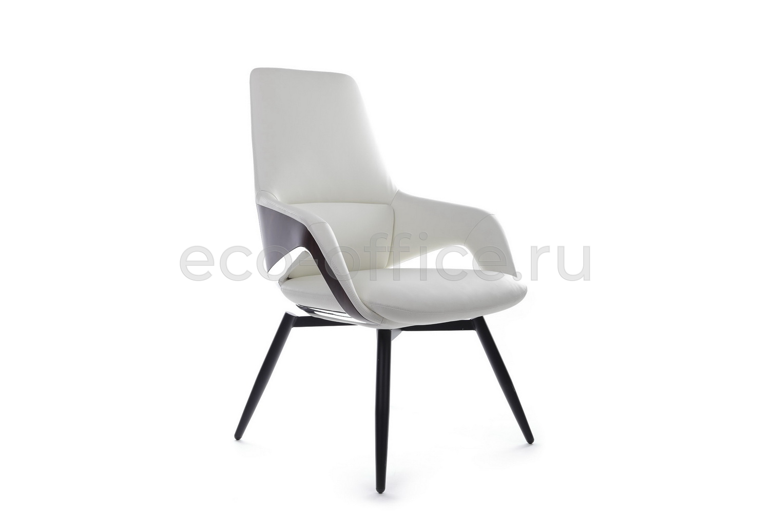 Конференц-кресло RV Design AURA-ST FK005-C Белая кожа купить в Ростове на Дону