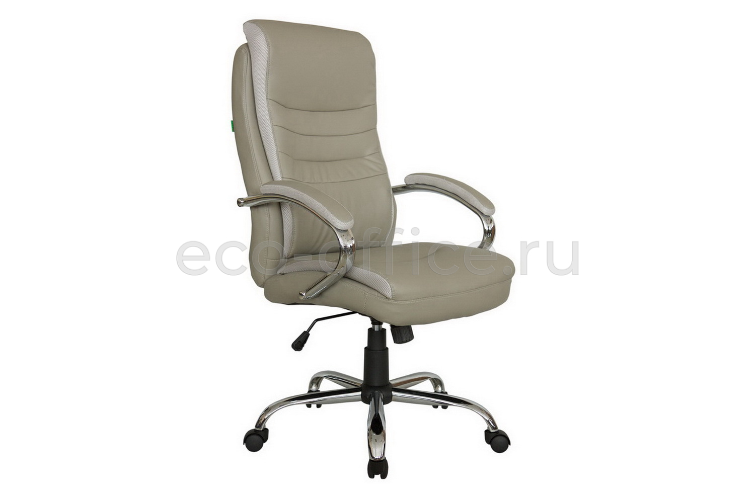 Кресло руководителя RV Chair HOOP 9131 Серо-бежевая экокожа купить в Ростове на Дону