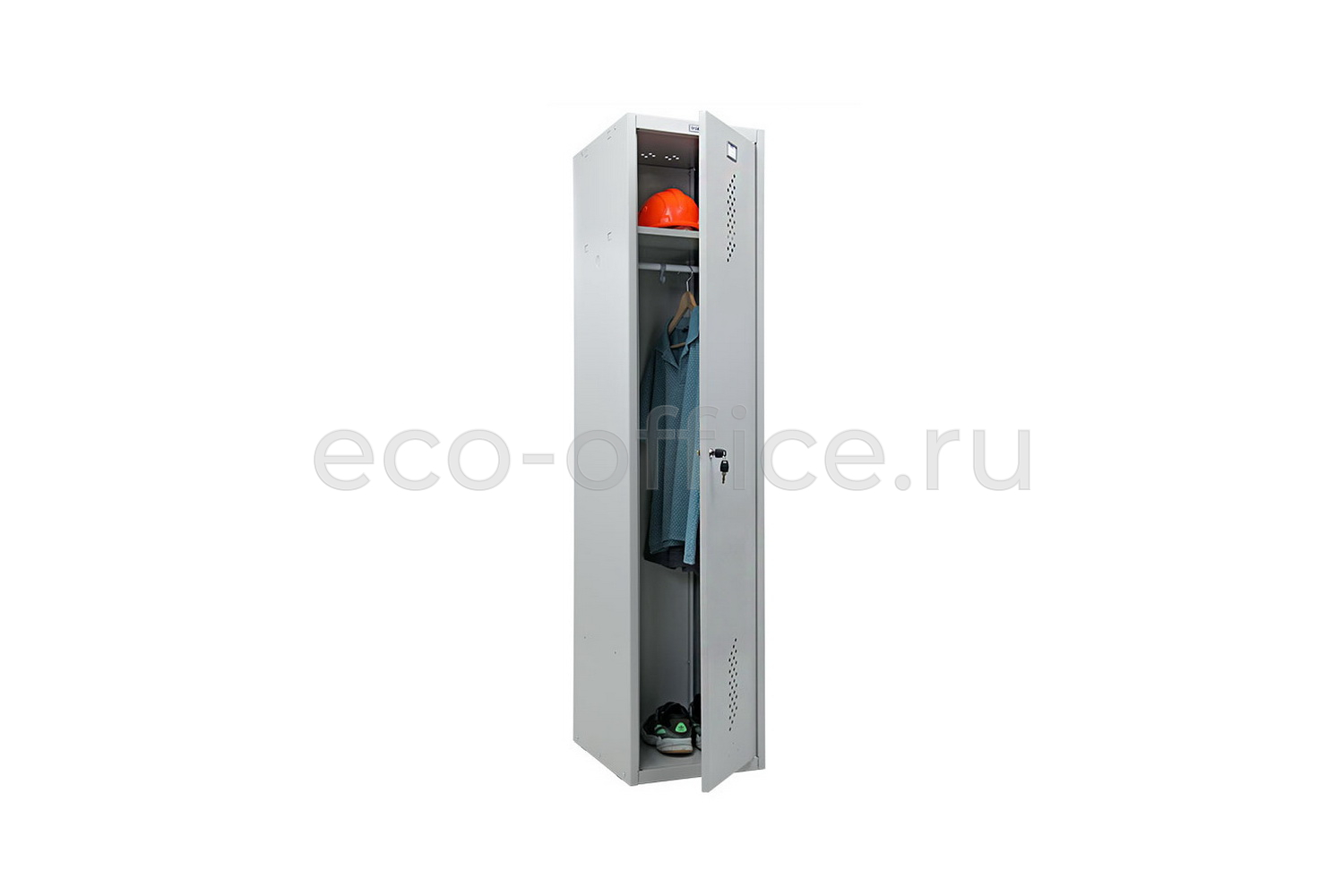Шкаф для раздевалок ПРАКТИК Стандарт LS-01-40 Серый RAL 7038  стоимость