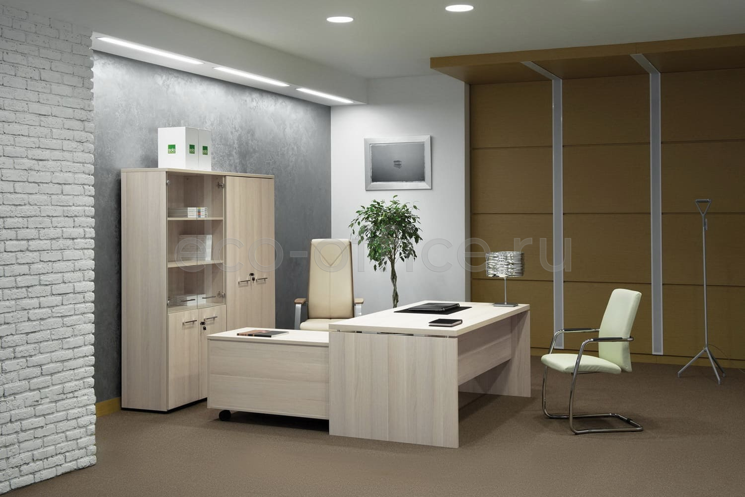 Кабинет руководителя FERMO WOOD Дуб Светлый купить в Ростове на Дону