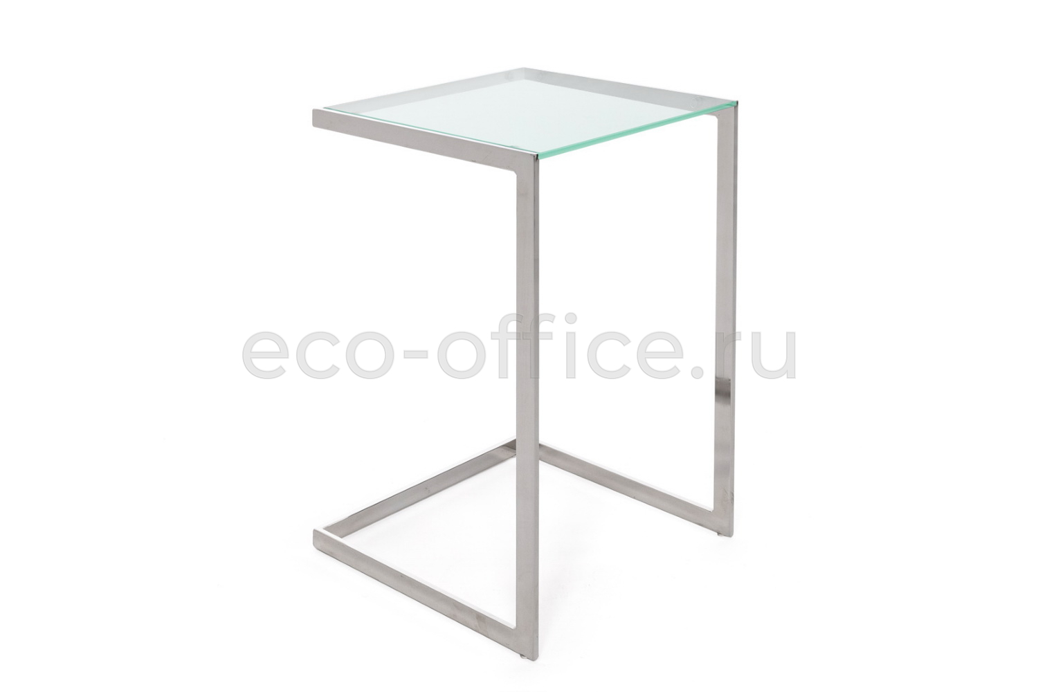 Стол кофейный TOWER polish base clear glass Прозрачное стекло купить в Ростове на Дону