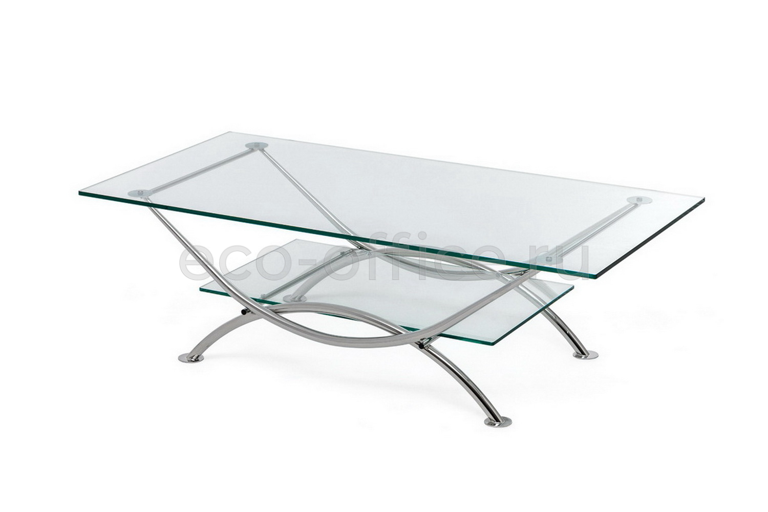 Стол кофейный ARCO clear glass Прозрачное стекло купить в Ростове на Дону