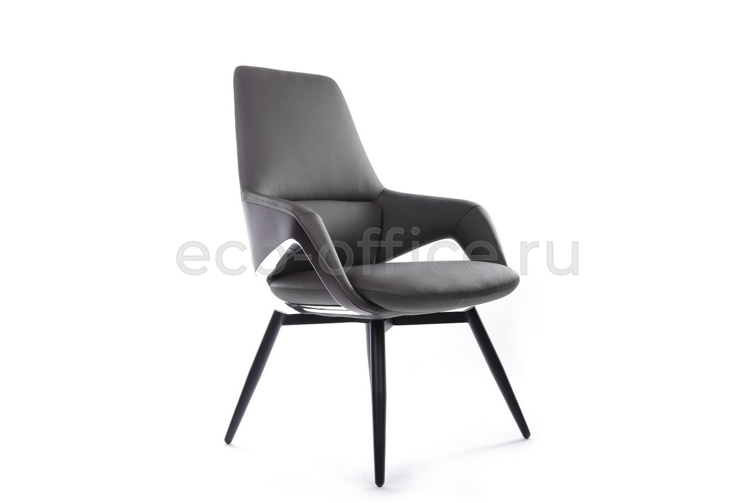 Конференц-кресло RV Design AURA-ST FK005-C Антрацит кожа купить в Ростове на Дону