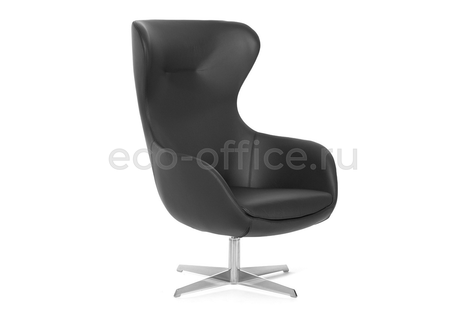 Кресло Profoffice ELEGANCE METAL R7 Dakota black Чёрная кожа купить в Ростове на Дону