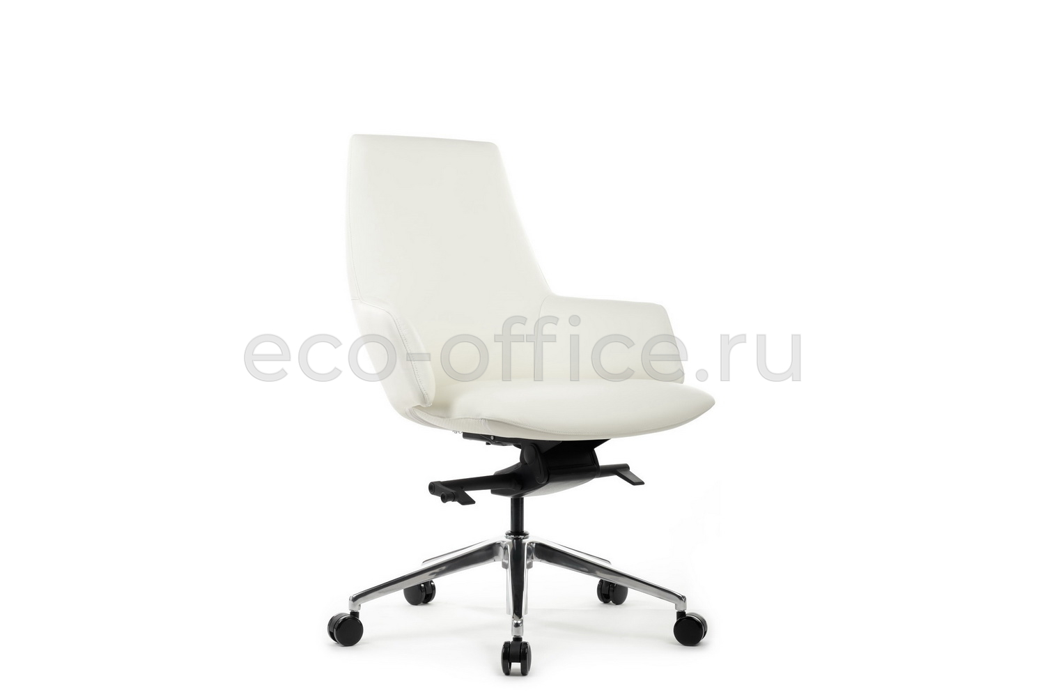 Кресло руководителя RV Design SPELL-M B1719 Белая кожа купить в Ростове на Дону