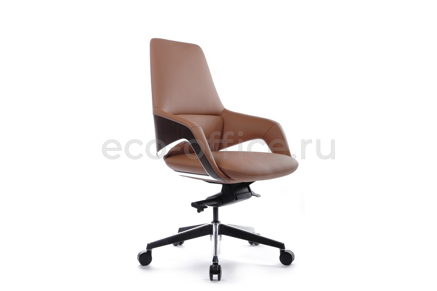 Кресло руководителя RV Design AURA-M FK005-B Светло-коричневая кожа купить в Ростове на Дону
