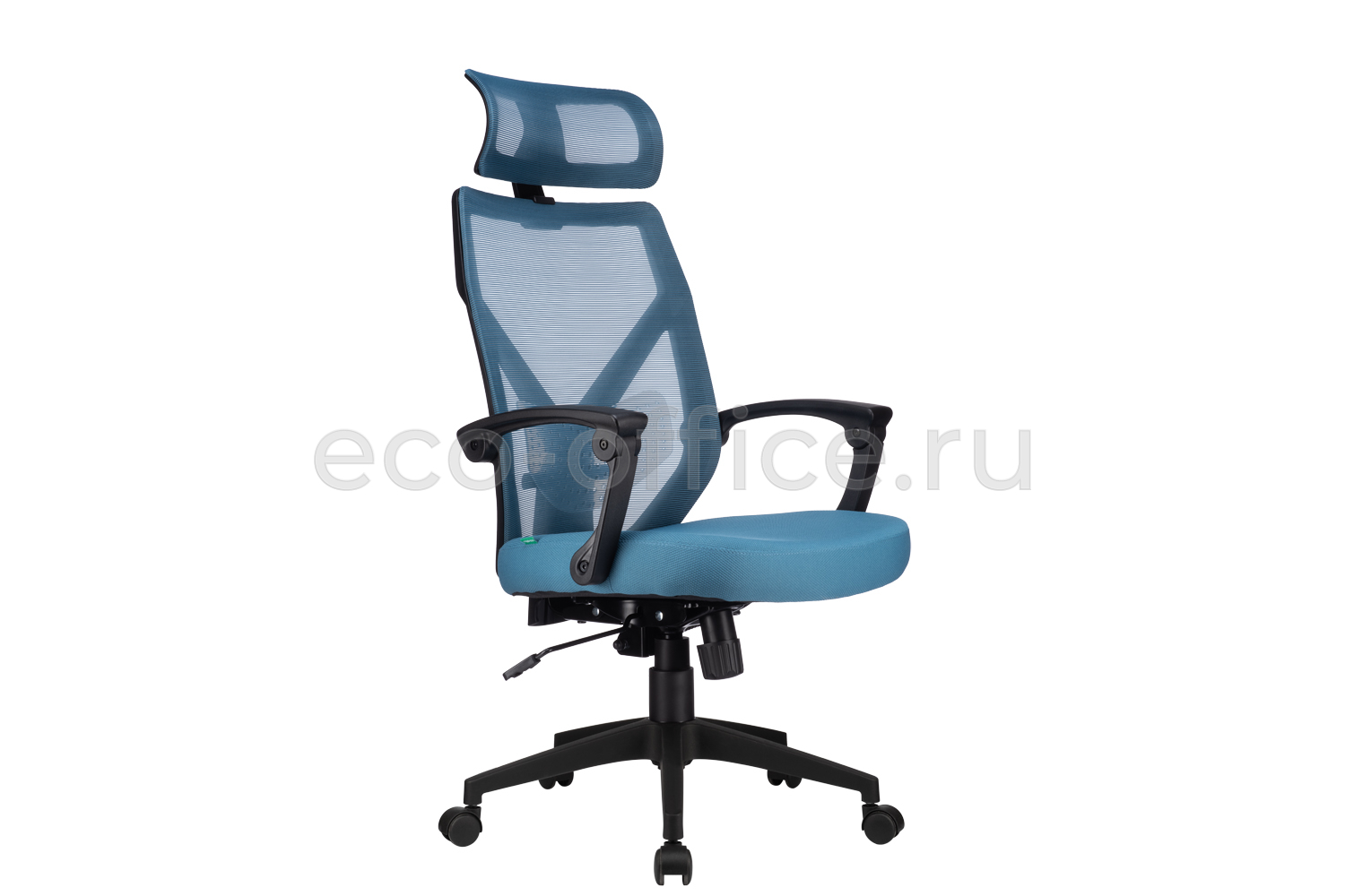Кресло RV Chair OLIVER W-203 AC Чёрный пластик / Синяя ткань купить в Ростове на Дону