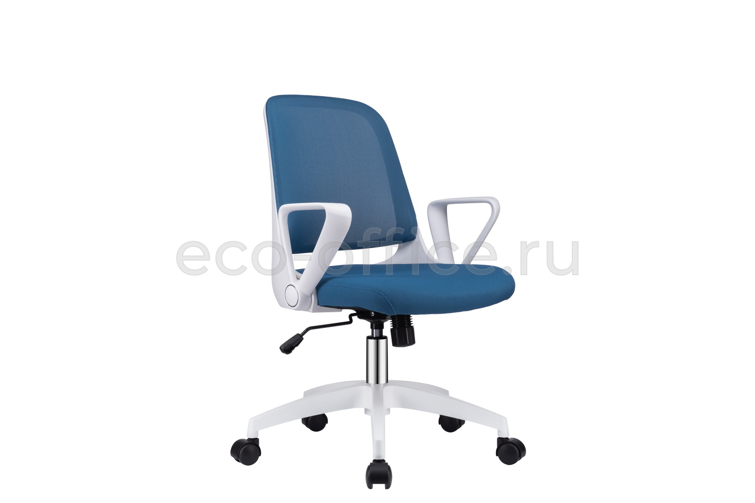 Кресло офисное RV Design W-158 Белый пластик / Синяя сетка купить в Ростове на Дону