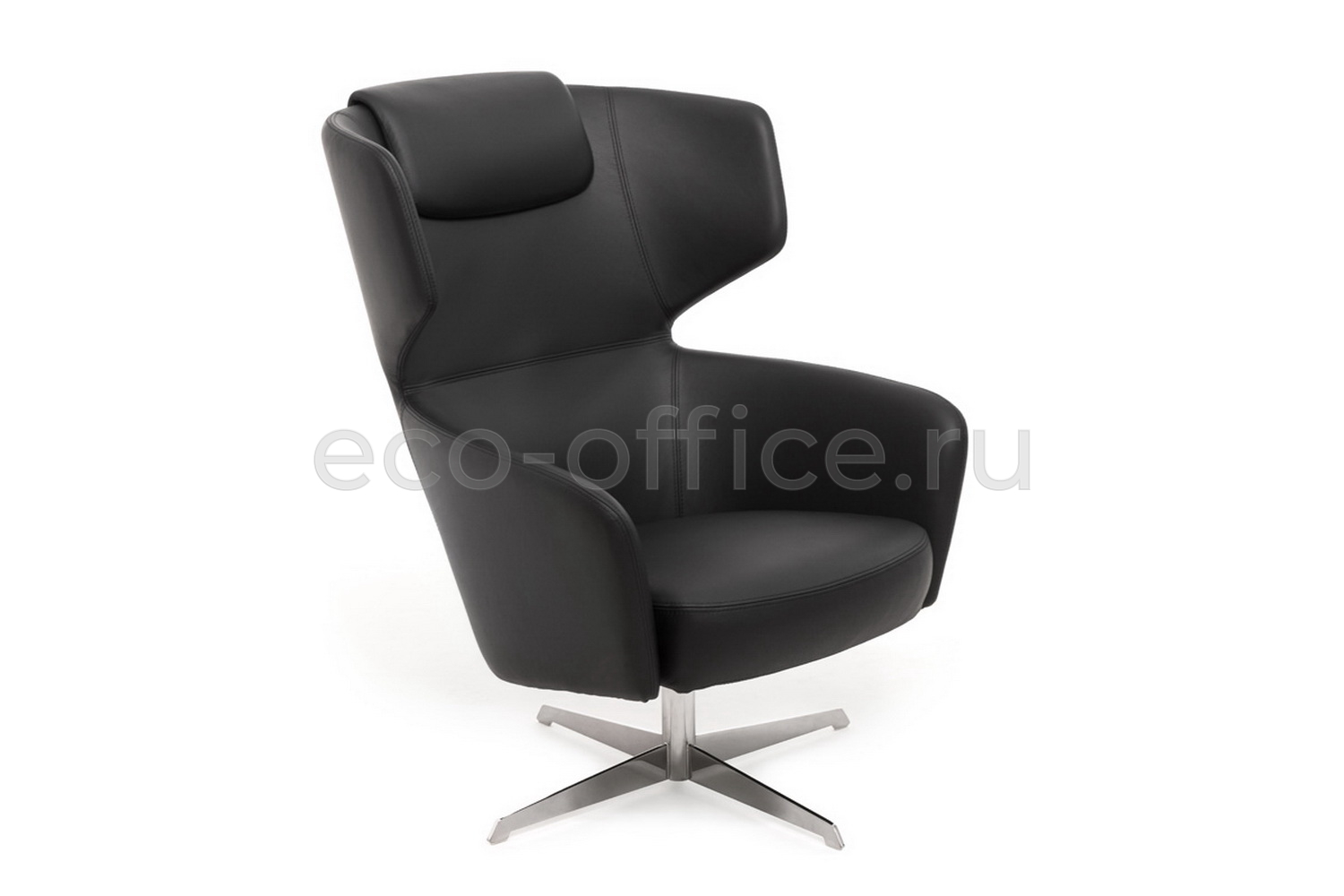 Кресло Profoffice VENTO High R7 Dakota Black Чёрная кожа купить в Ростове на Дону