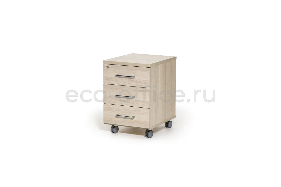 Тумба подкатная 3 ящика FE/RO 72T002 DYDY Дуб Светлый купить в Ростове на Дону