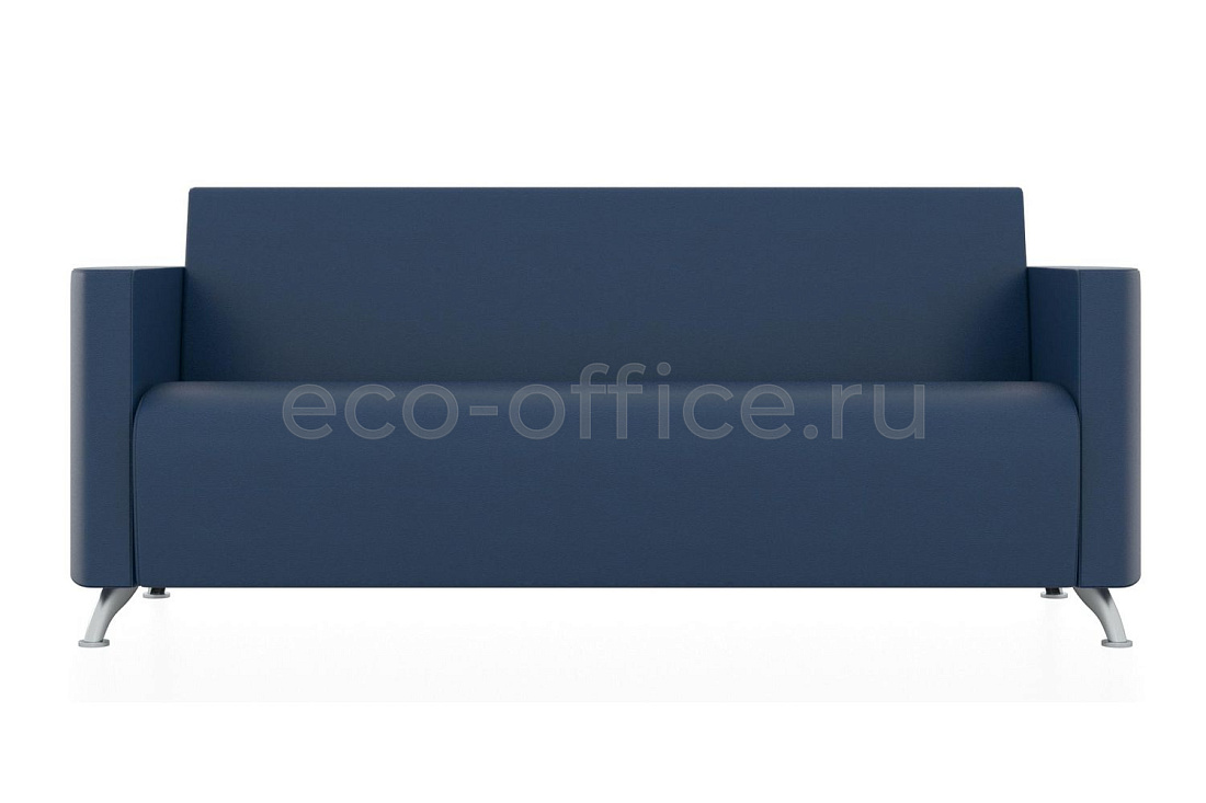 Трехместный диван СИТИ экокожа Euroline 903 Бриллиантово-синий купить в Ростове на Дону