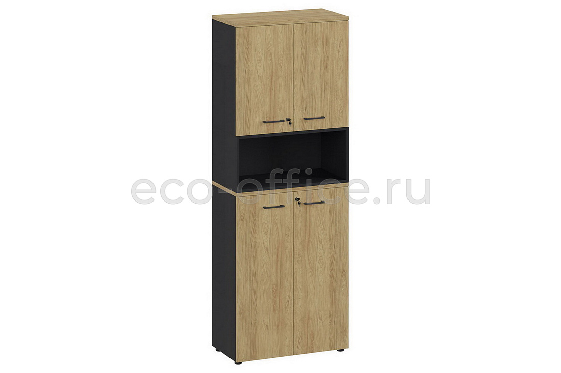 Шкаф высокий составной FLEX 221 hinged/open 156Z 15 156Z.34 Гикори купить в Ростове на Дону