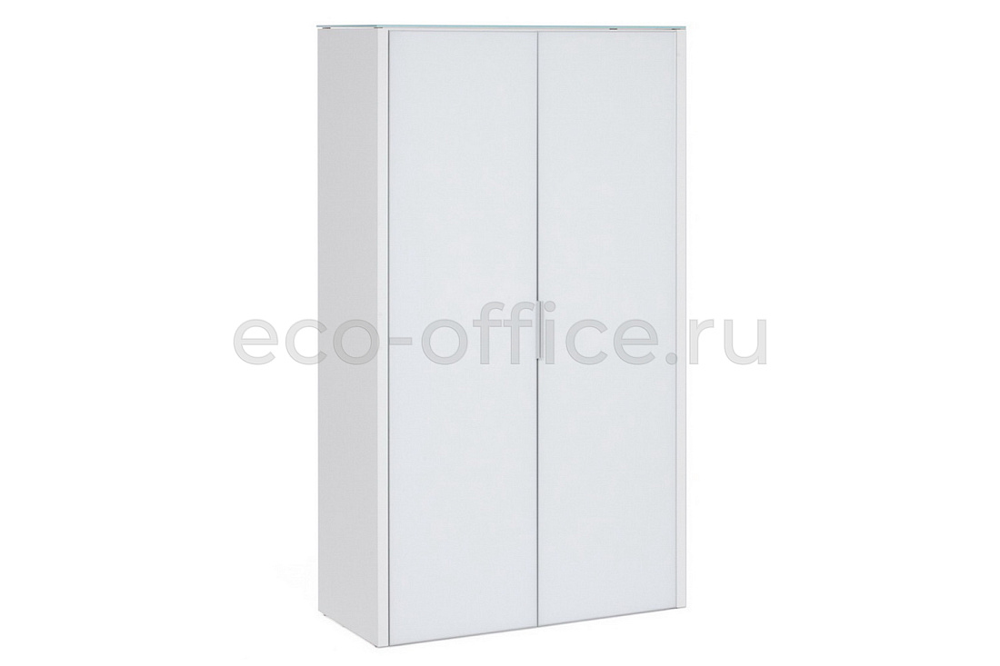 Шкаф для бумаг 2 двери GALA LIB2/980 + LIBW/980 WHITE crvGLASS купить в Ростове на Дону