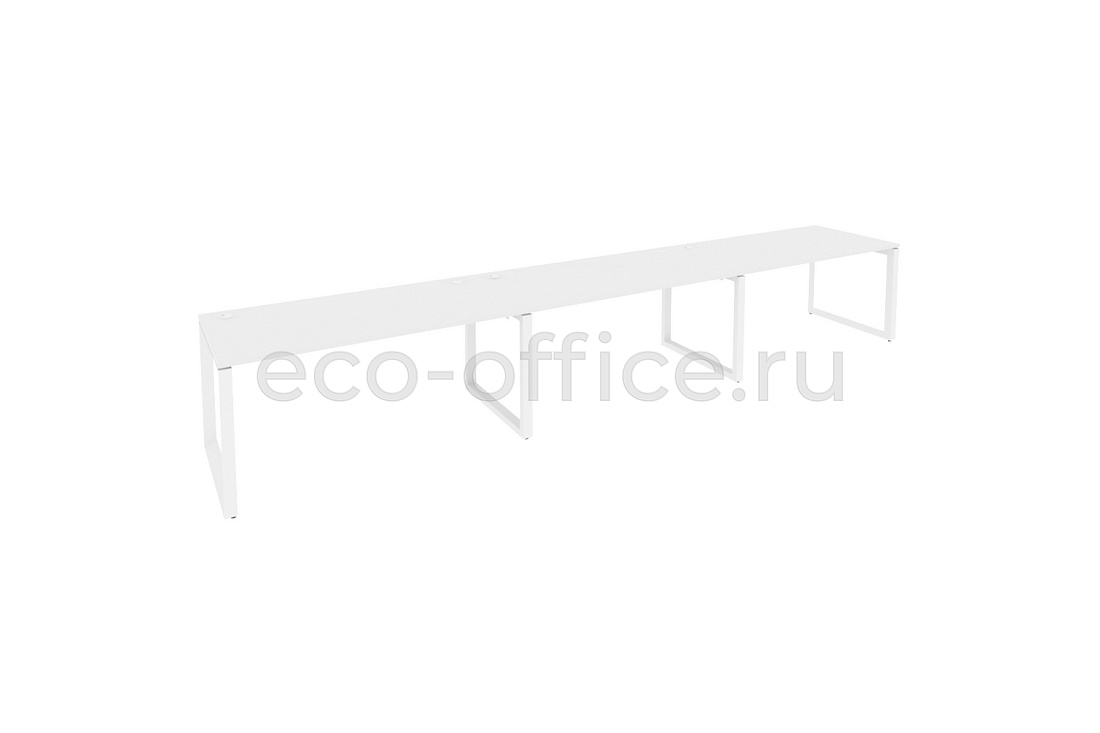 Рабочая станция на O-образном м/к ONIX O.MO-RS-3.4.8 Белый Бриллиант / Белый металл  купить в Ростове на Дону