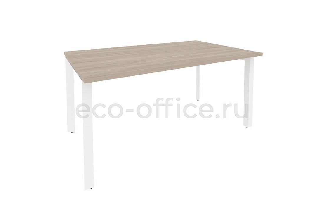 Стол переговорный (1 столешница) ONIX O.MP-PRG-1.4 Дуб Аттик / Белый металл  купить в Ростове на Дону