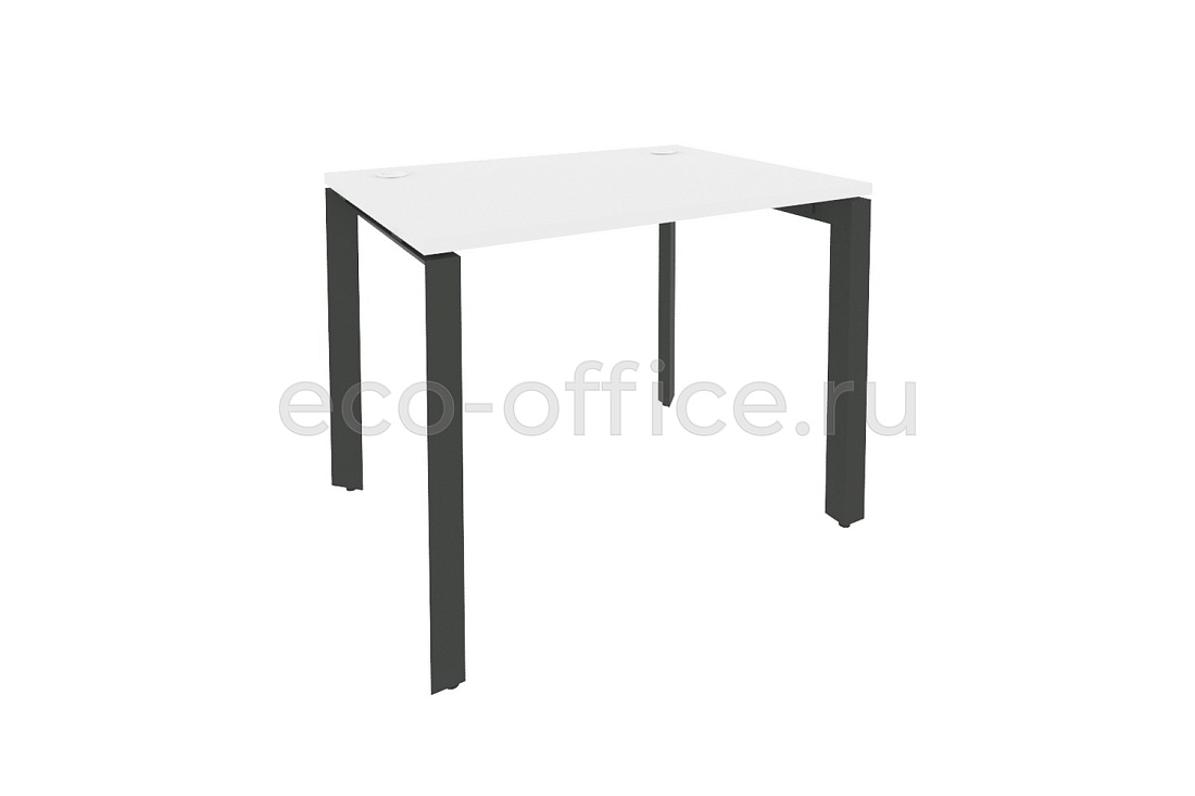 Стол рабочий на П-образном м/к ONIX O.MP-SP-1.7 Белый Бриллиант / Антрацит металл  купить в Ростове на Дону