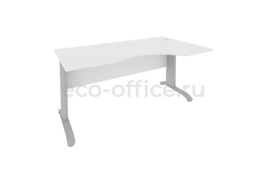 Стол криволинейный правый RIVA Metal ПЛ.СА-1 (R) Белый купить в Ростове на Дону