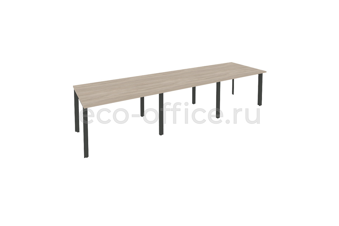 Стол переговорный (3 столешницы) ONIX O.MP-PRG-3.2 Дуб Аттик / Антрацит металл  купить в Ростове на Дону