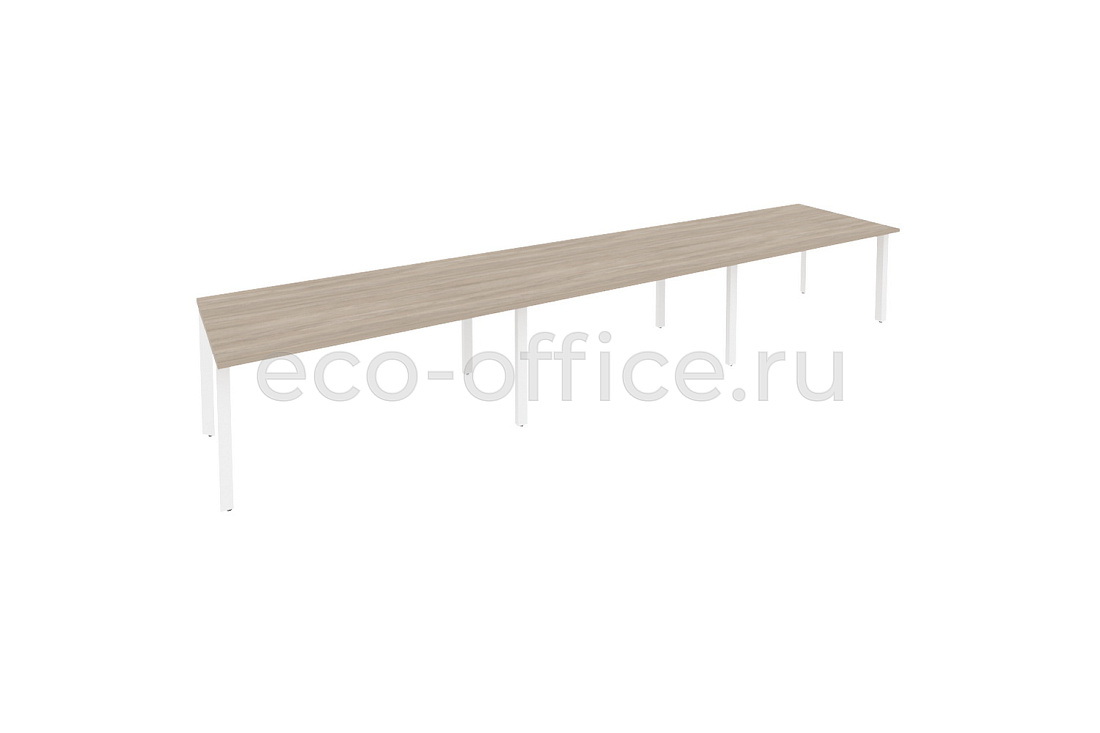Стол переговорный (3 столешницы) ONIX O.MP-PRG-3.4 Дуб Аттик / Белый металл  купить в Ростове на Дону