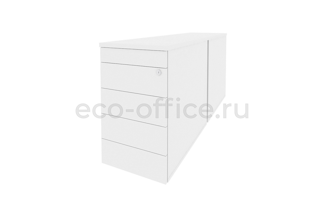 Тумба двойная приставная / опорная (TIP-ON) ONIX O.TPO-2.8 TIP Белый Бриллиант купить в Ростове на Дону