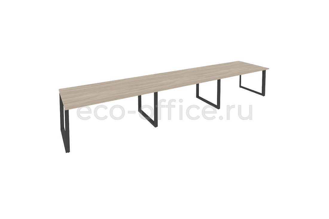 Стол переговорный (3 столешницы) ONIX O.MO-PRG-3.4 Дуб Аттик / Антрацит металл  купить в Ростове на Дону