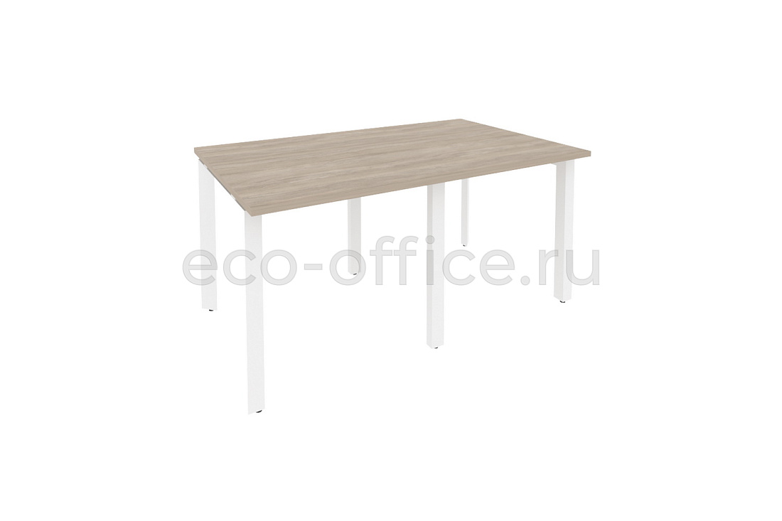 Стол переговорный (2 столешницы) ONIX O.MP-PRG-2.0 Дуб Аттик / Белый металл  купить в Ростове на Дону