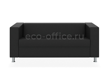 Трехместный диван АПОЛЛО экокожа Euroline 9100 Чёрный купить в Ростове на Дону