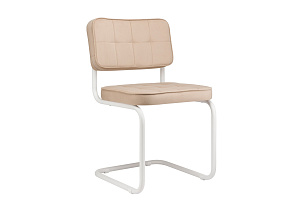 Комплект конференц-кресел ECO-CHAIR COLOMBO Comfort CLM-05 Бежевый велюр / Белый металл фото