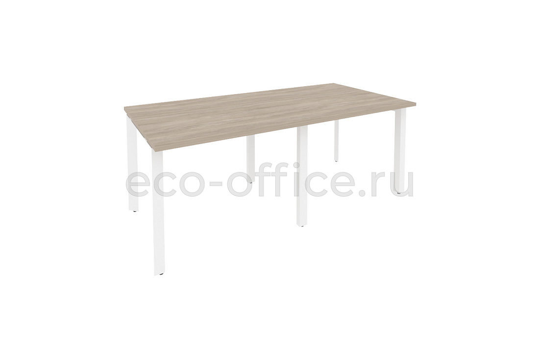 Стол переговорный (2 столешницы) ONIX O.MP-PRG-2.1 Дуб Аттик / Белый металл  купить в Ростове на Дону