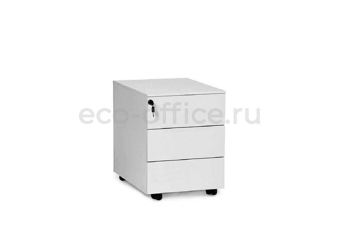 Тумба мобильная 3 ящика UNI CP3 BI / 5133335901 Белый купить в Ростове на Дону