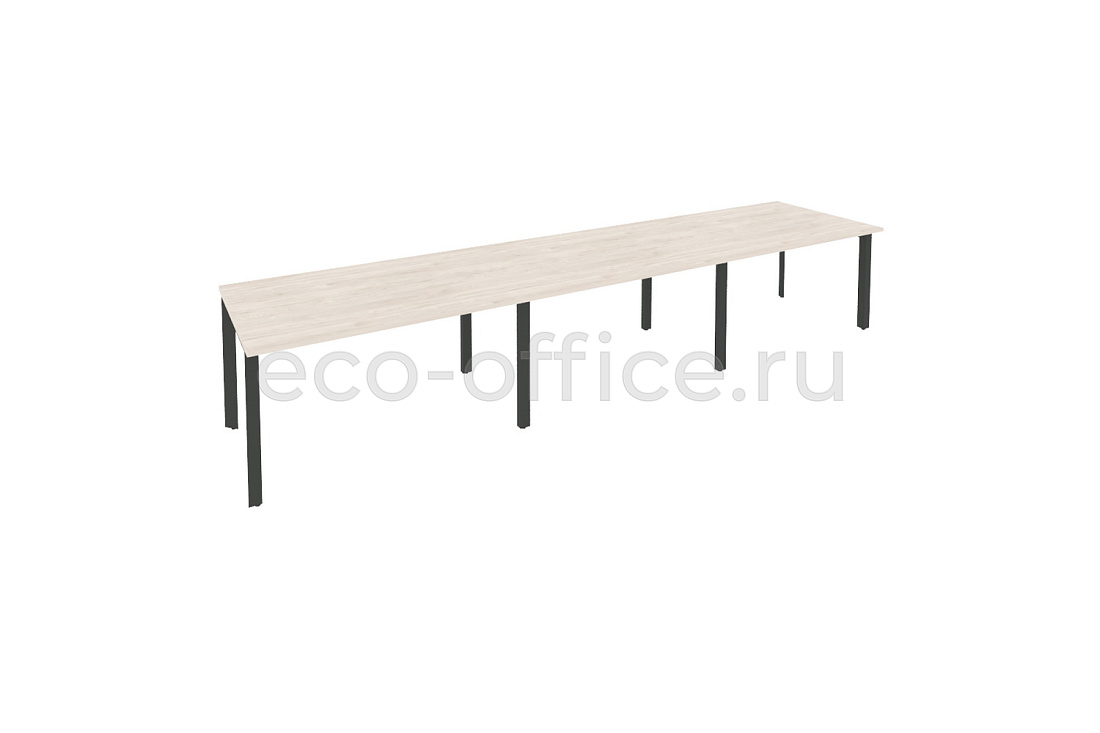 Стол переговорный (3 столешницы) ONIX O.MP-PRG-3.3 Денвер Светлый / Антрацит металл купить в Ростове на Дону
