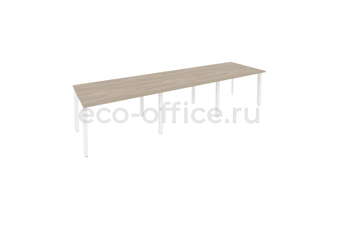 Стол переговорный (3 столешницы) ONIX O.MP-PRG-3.2 Дуб Аттик / Белый металл  купить в Ростове на Дону