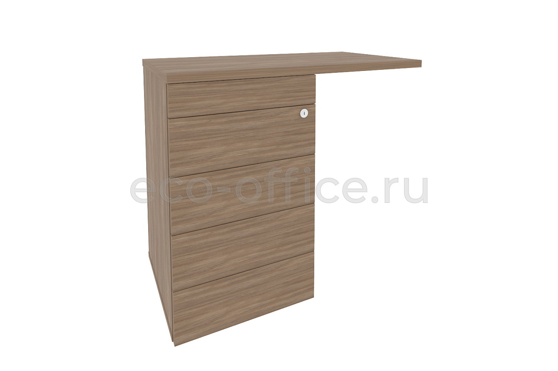 Тумба приставная (TIP-ON) (универсальная л/пр) ONIX O.TPU-4 TIP Дуб Аризона купить в Ростове на Дону