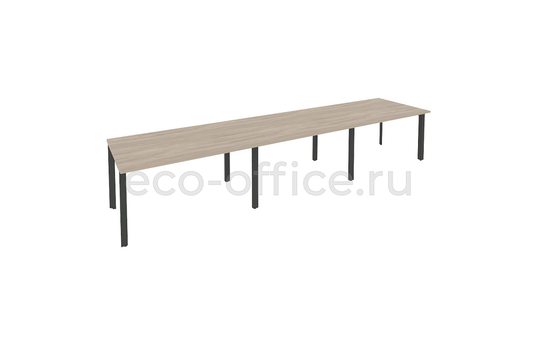 Стол переговорный (3 столешницы) ONIX O.MP-PRG-3.3 Дуб Аттик / Антрацит металл  купить в Ростове на Дону