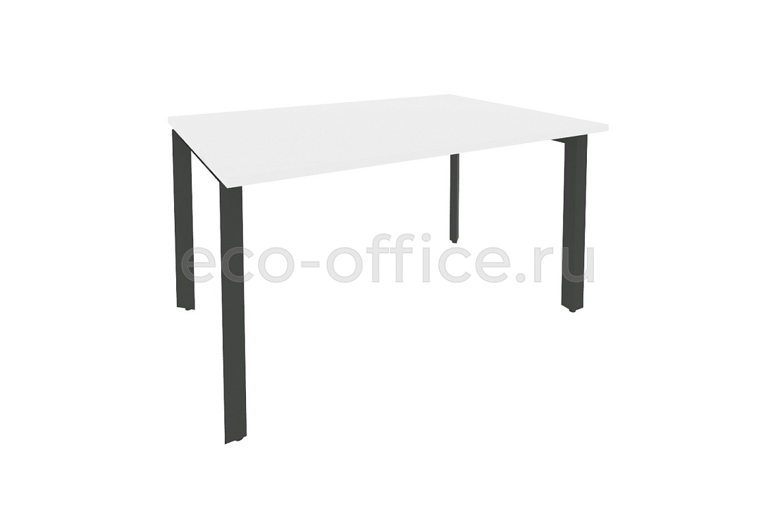 Стол переговорный (1 столешница) ONIX O.MP-PRG-1.3 Белый Бриллиант / Антрацит металл  купить в Ростове на Дону