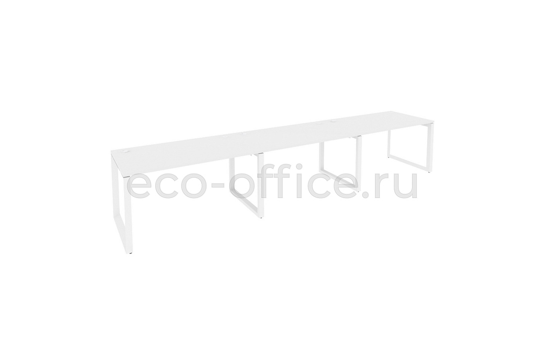 Рабочая станция на O-образном м/к ONIX O.MO-RS-3.3.8 Белый Бриллиант / Белый металл  купить в Ростове на Дону
