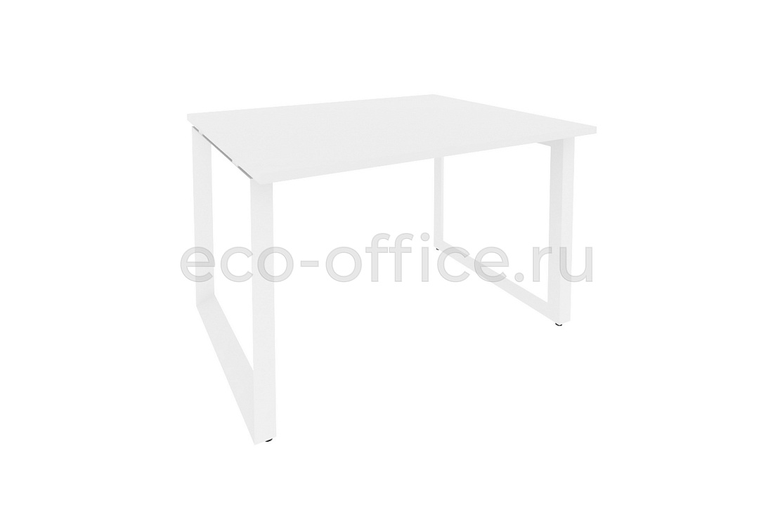 Стол переговорный (1 столешница) ONIX O.MO-PRG-1.2 Белый Бриллиант / Белый металл  купить в Ростове на Дону