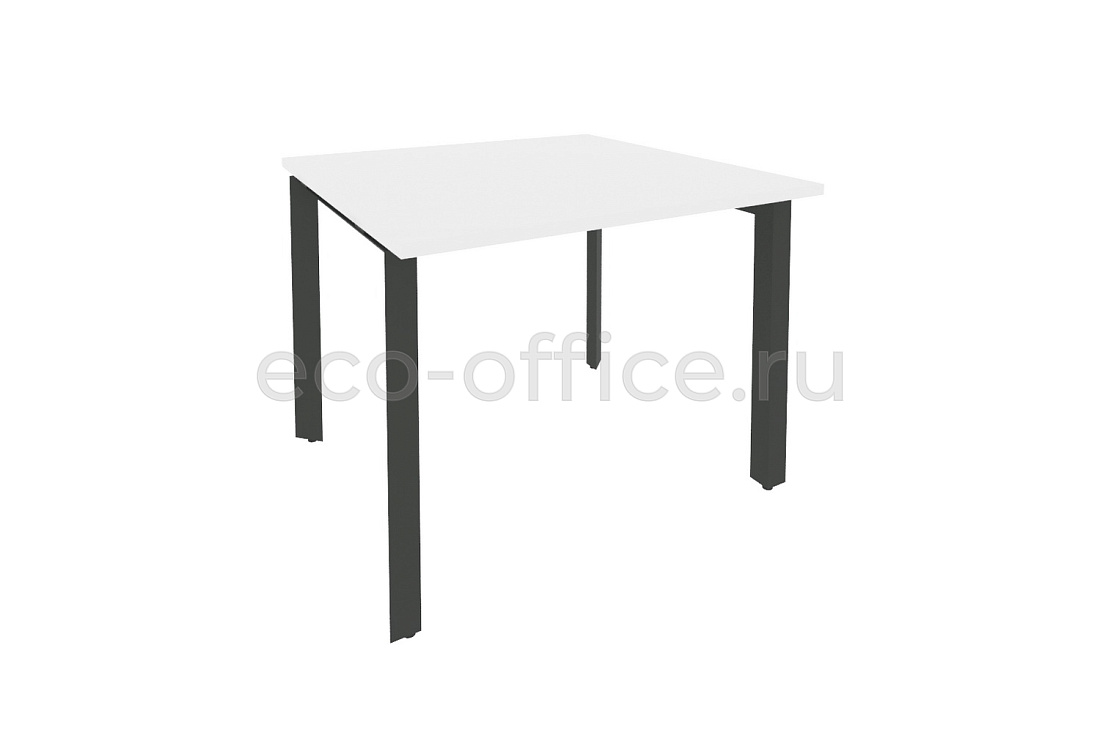 Стол переговорный (1 столешница) ONIX O.MP-PRG-1.1 Белый Бриллиант / Антрацит металл  купить в Ростове на Дону