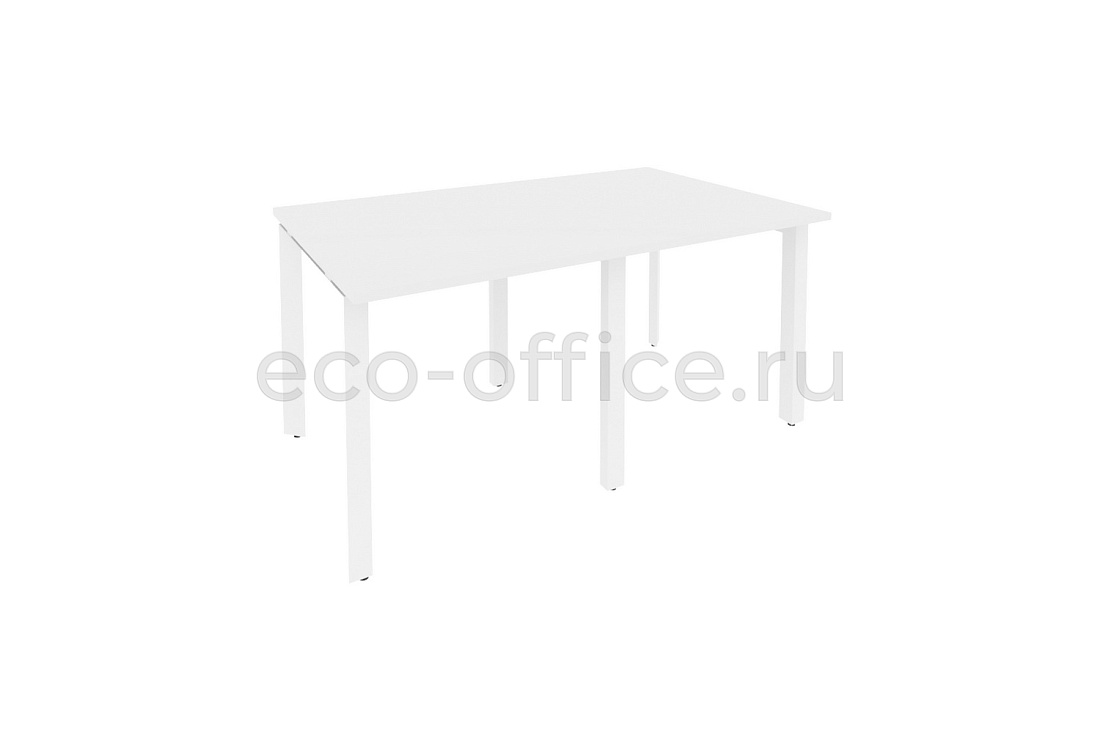 Стол переговорный (2 столешницы) ONIX O.MP-PRG-2.0 Белый Бриллиант / Белый металл  купить в Ростове на Дону