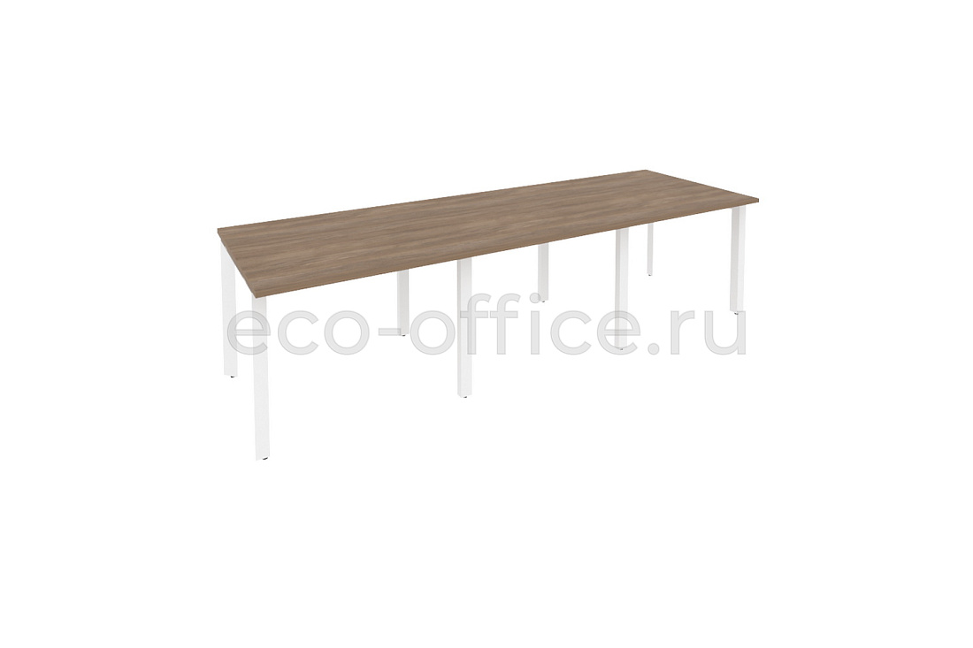 Стол переговорный (3 столешницы) ONIX O.MP-PRG-3.1 Дуб Аризона / Белый металл  купить в Ростове на Дону