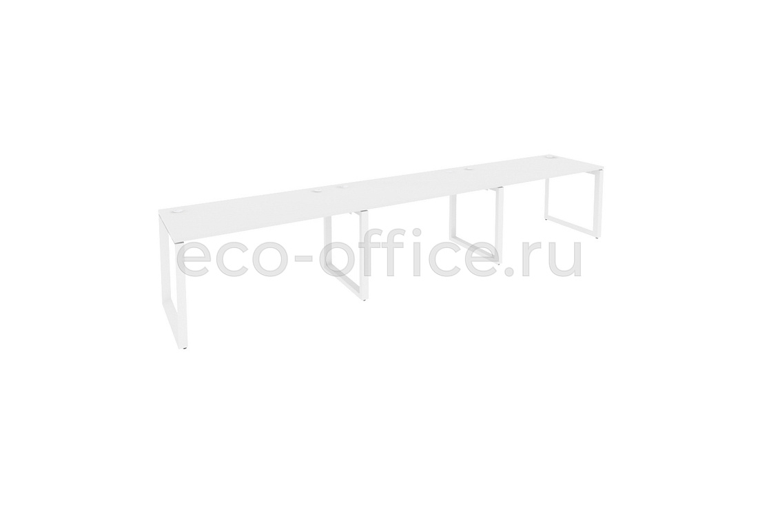 Рабочая станция на O-образном м/к ONIX O.MO-RS-3.3.7 Белый Бриллиант / Белый металл  купить в Ростове на Дону