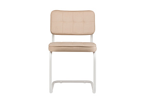 Комплект конференц-кресел ECO-CHAIR COLOMBO Comfort CLM-05 Бежевый велюр / Белый металл фото