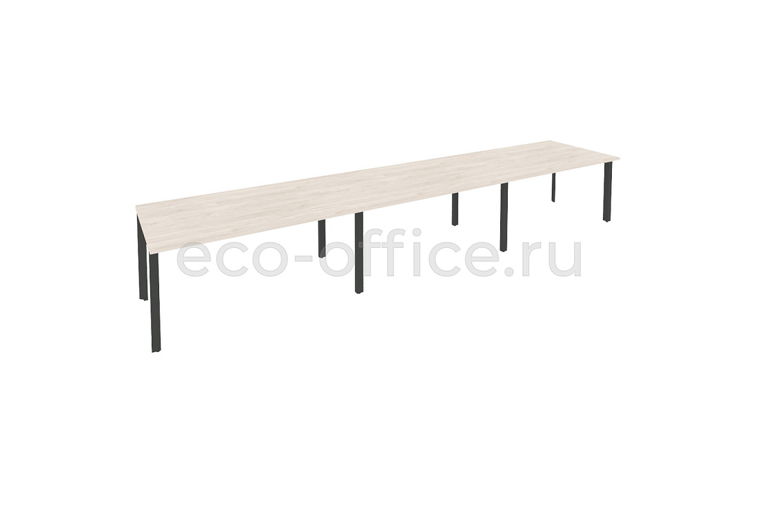 Стол переговорный (3 столешницы) ONIX O.MP-PRG-3.4 Денвер Светлый / Антрацит металл купить в Ростове на Дону
