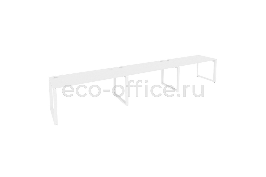 Рабочая станция на O-образном м/к ONIX O.MO-RS-3.4.7 Белый Бриллиант / Белый металл  купить в Ростове на Дону