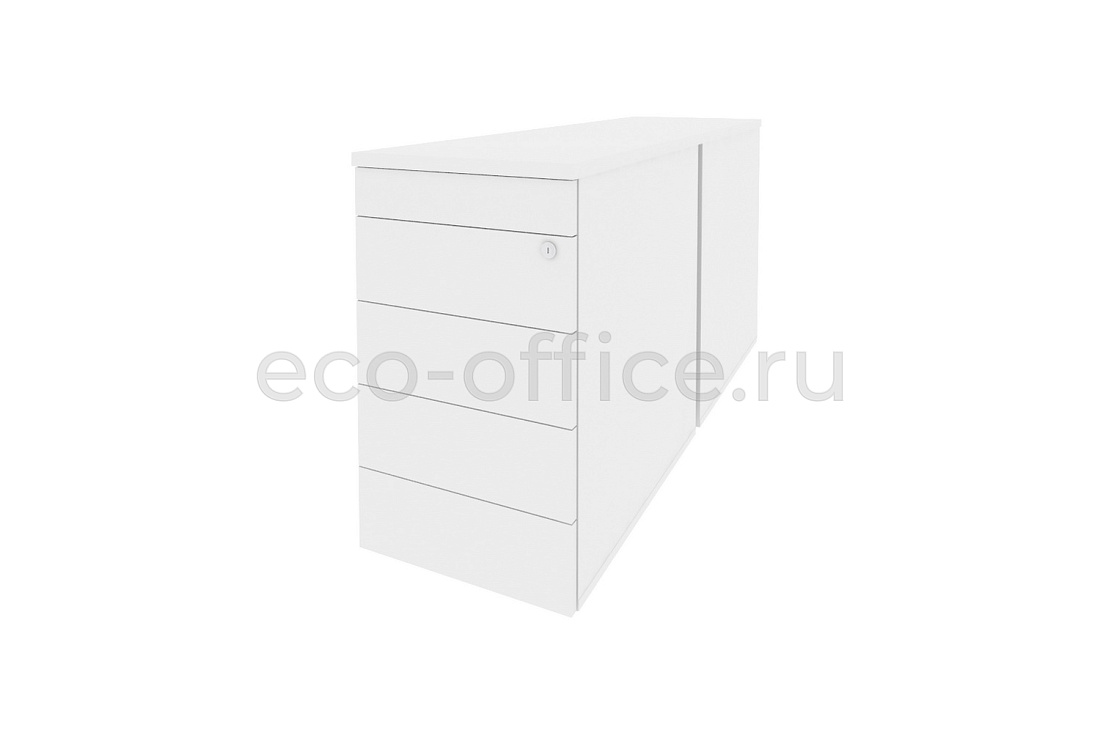 Тумба двойная приставная / опорная (TIP-ON) ONIX O.TPO-2.7 TIP Белый Бриллиант купить в Ростове на Дону